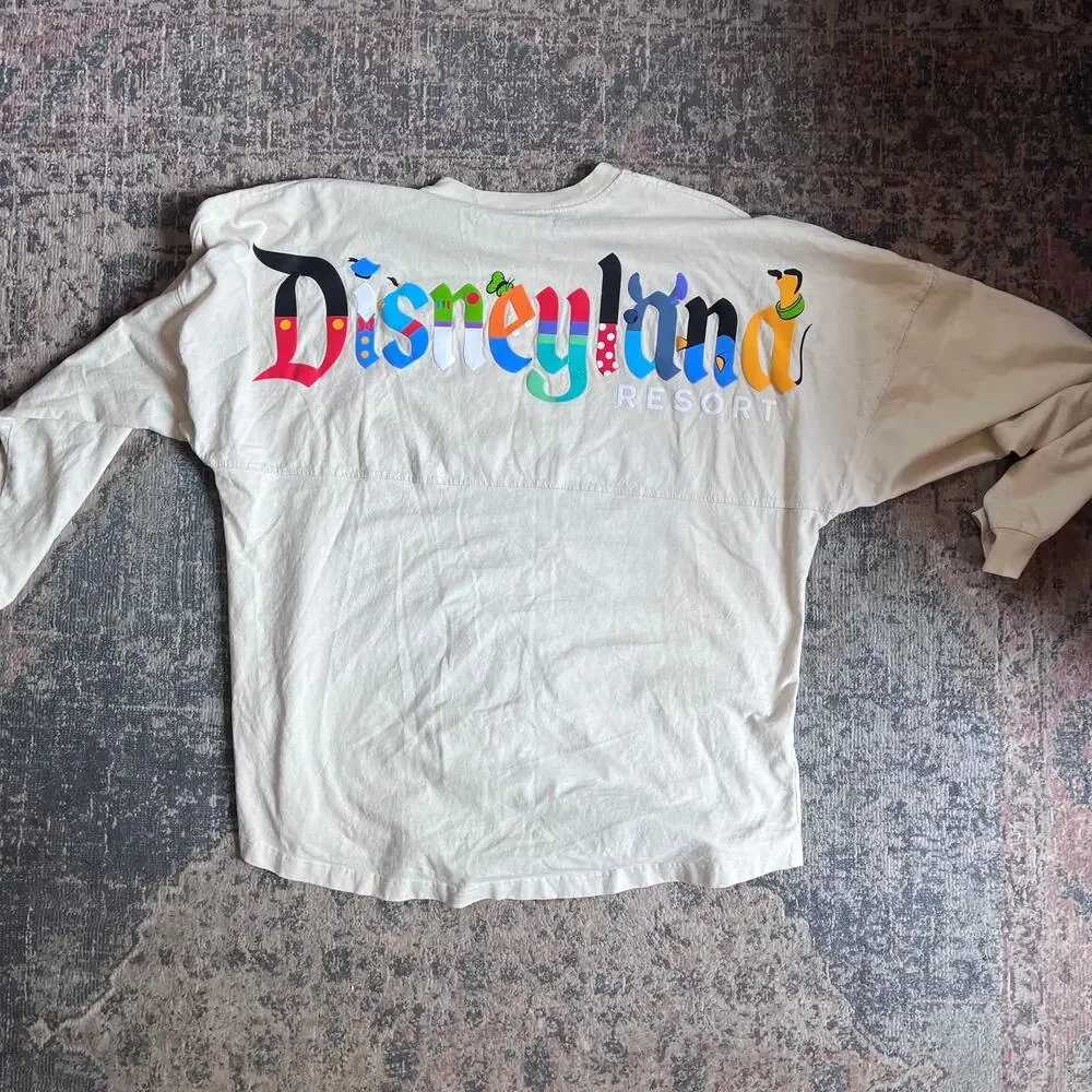 Disneyland Resort Spirit Jersey Unisex Adult XL Tan Disney Characters